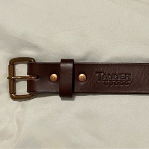 Tanner Goods Mens leather belt 34